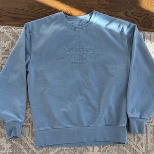 Saturdays New York City Men's Crewneck Sweater in Slate Blue